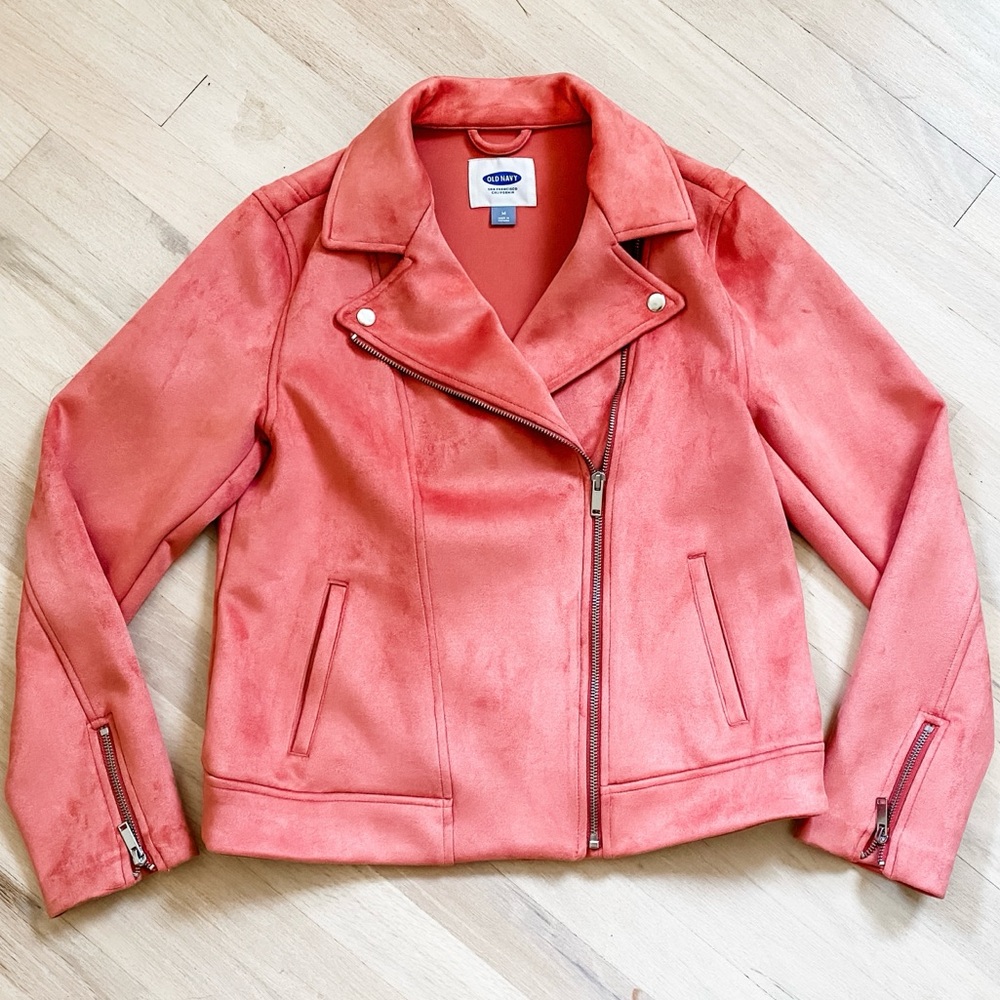 Old Navy Faux Suede Moto Jacket